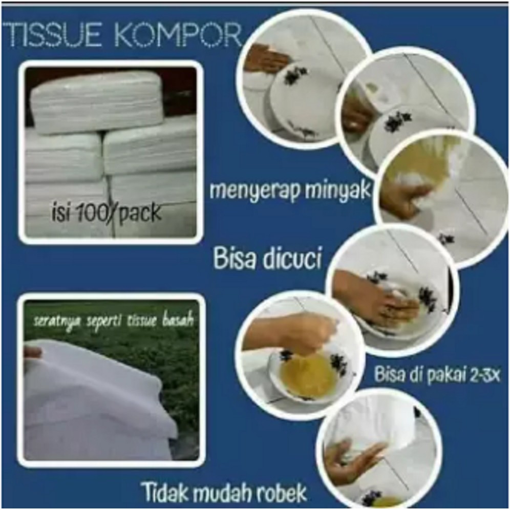 TISSUE KOMPOR BISA DICUCI/TISSUE KOMPOR