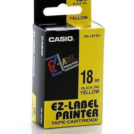 

☄ Pita label printer Casio 18mm yellow ۝