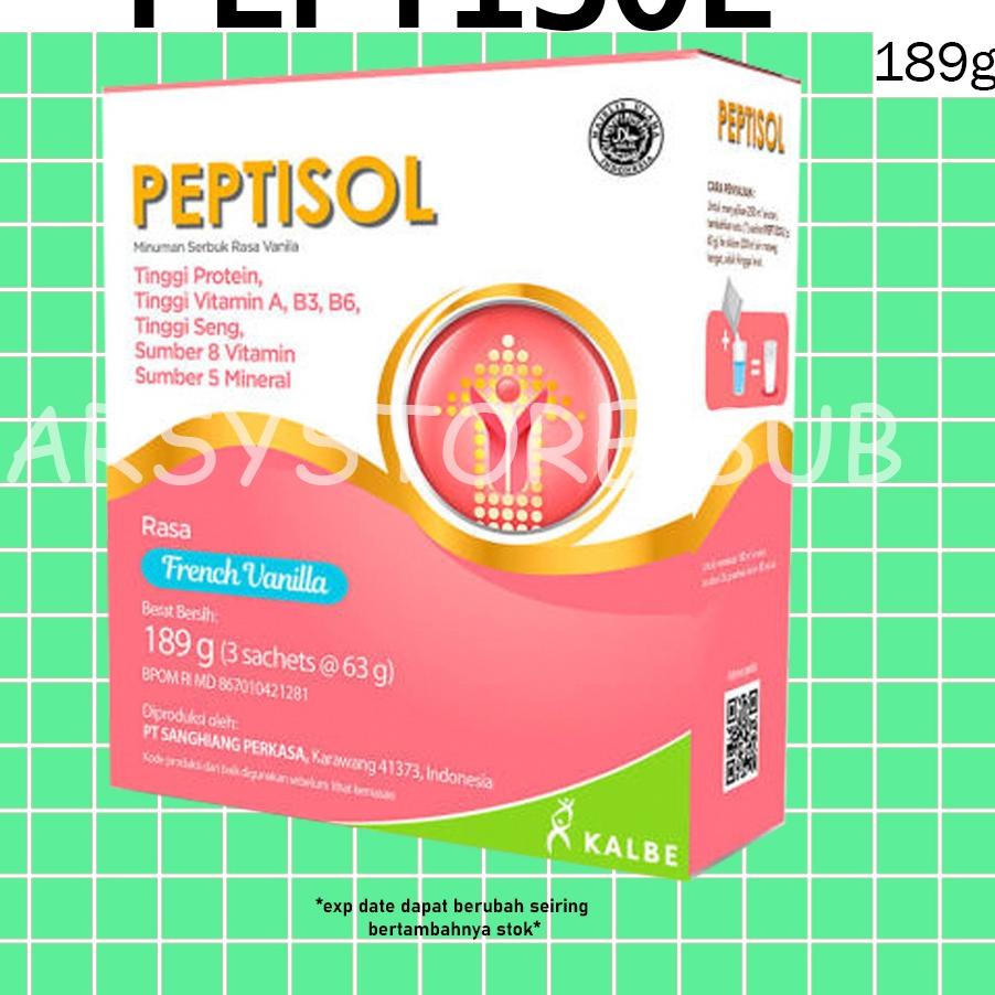 

Terbaik PEPTISOL 189g Kemasan Baru