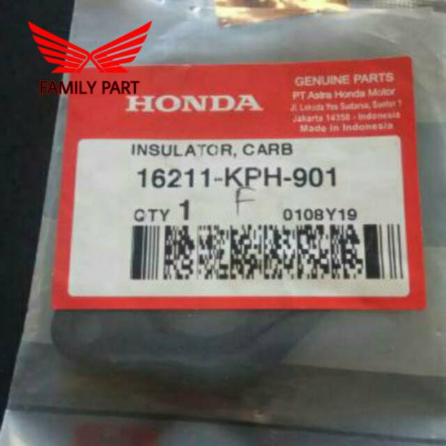 16211-KPH-901 Insulator Carbu Karisma Supra125
