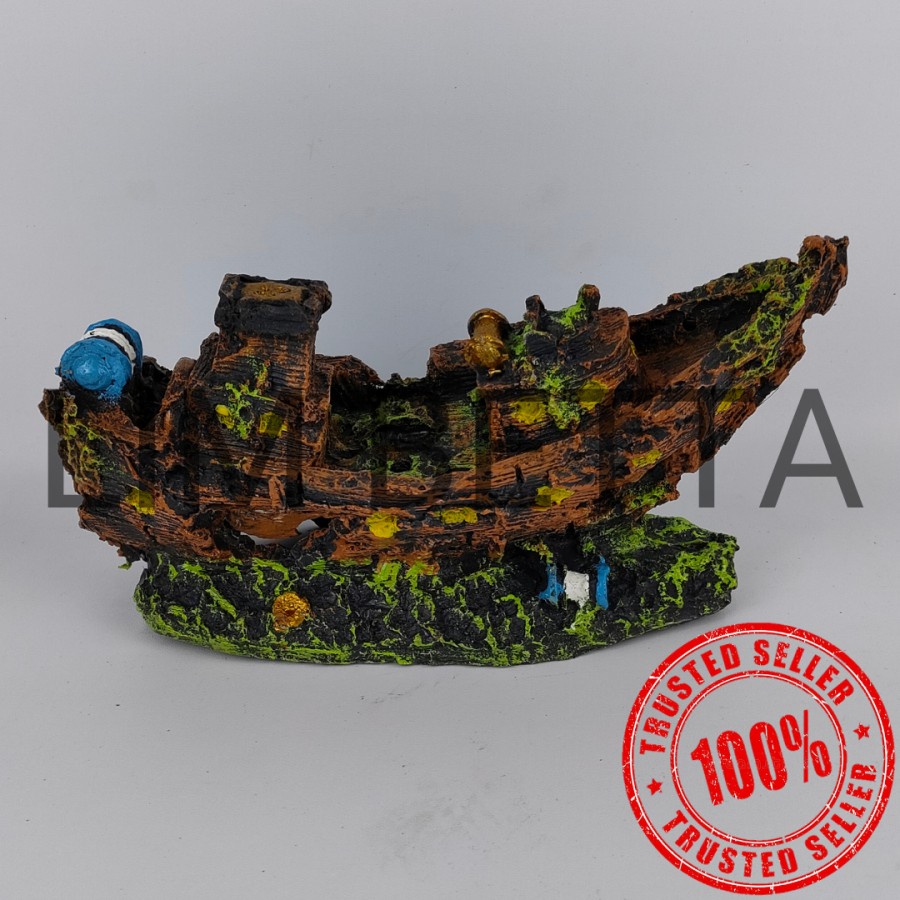 HIASAN AQUARIUM PERAHU M / HIASAN AQUARIUM FIBER PERAHU