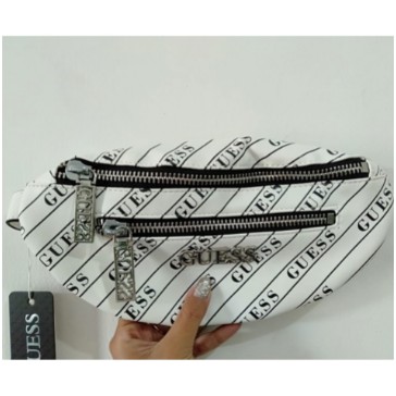SALE READY!! TAS GU3SS U.S.A WAISTBAG MOTIF DOUBLE ZIPPER #62661