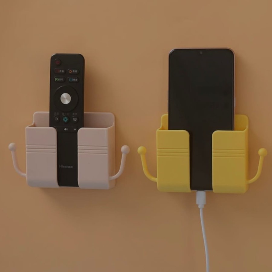 TEMPAT HOLDER HP TEMPEL DINDING / TEMPAT WADAH GANTUNGAN DINDING REMOTE AC (ADA CANTOLAN)