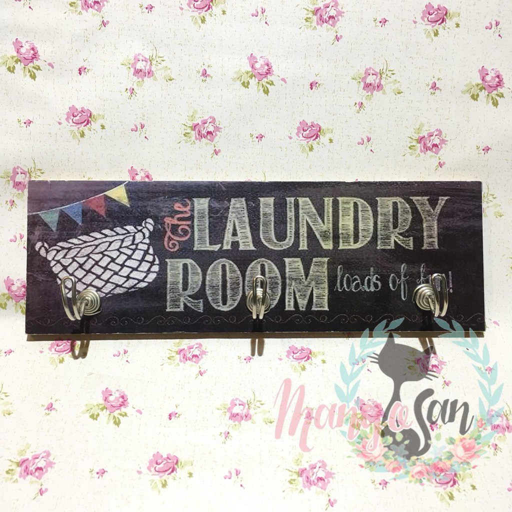 Gantungan Capstock | Wall Deco | Hiasan Dinding Shabby Chic Retro Vintage Scandinavian Laundry Room
