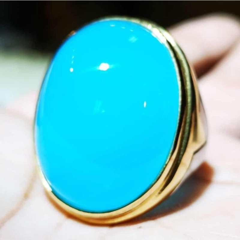 BATU CINCIN BLUISH GREEN CHALCEDONY AKA BACAN