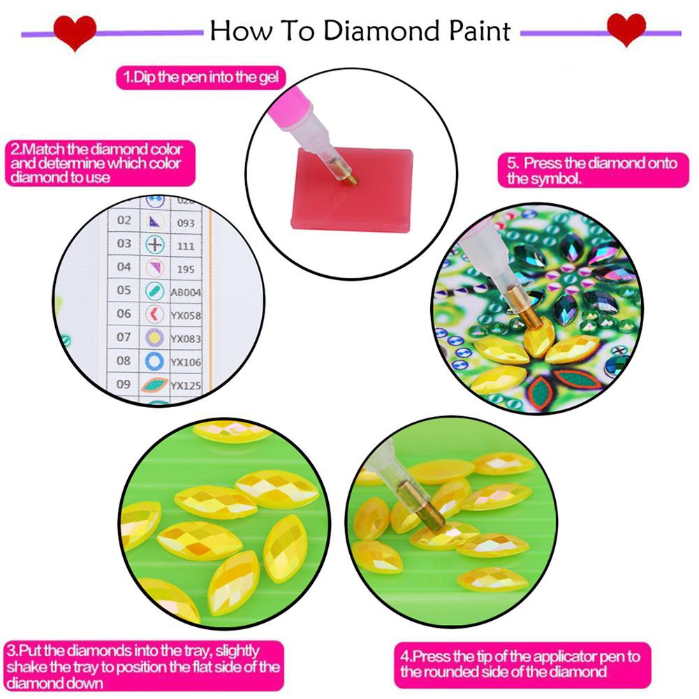 DIY Lukisan Diamond 5D Dengan Gambar Kartun Binatang Untuk Hiasan Dekorasi Rumah UK