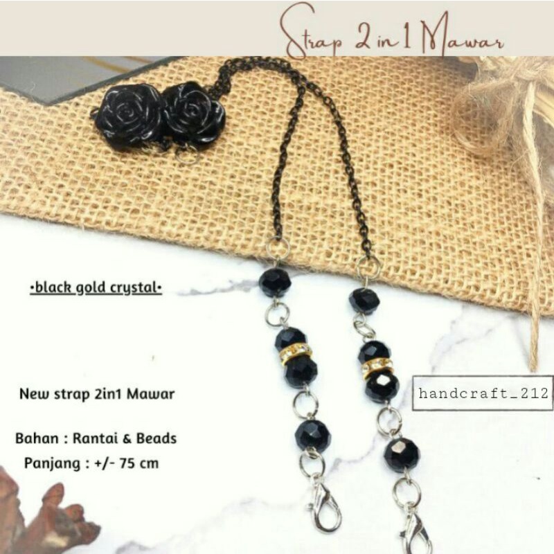 Strap Masker Hijab 2 in 1 Murah / Konektor Masker /Kalung Masker