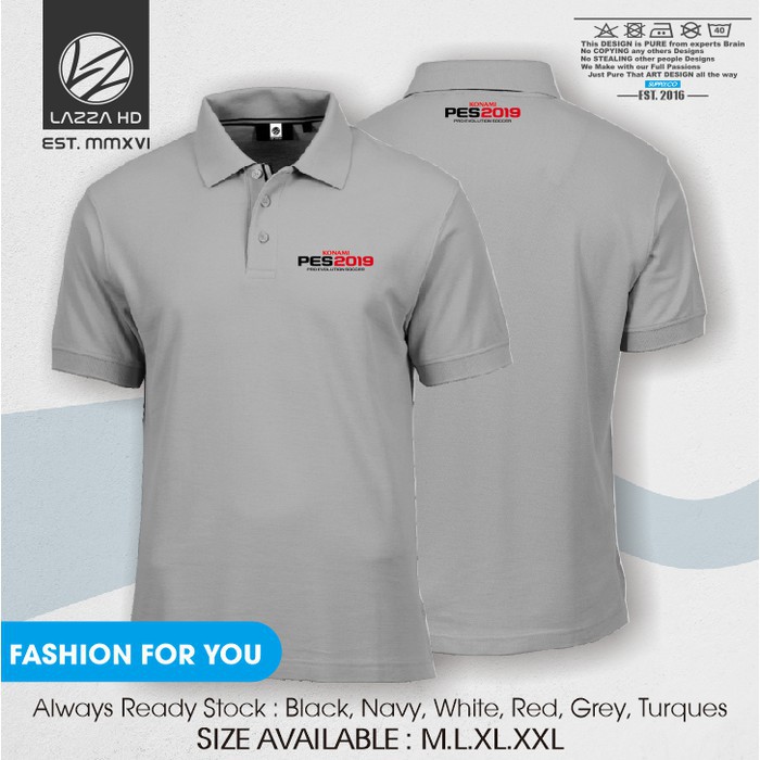 Poloshirt Polo Kaos Kerah Game Konami Pes 2019 Terlaris     - heven