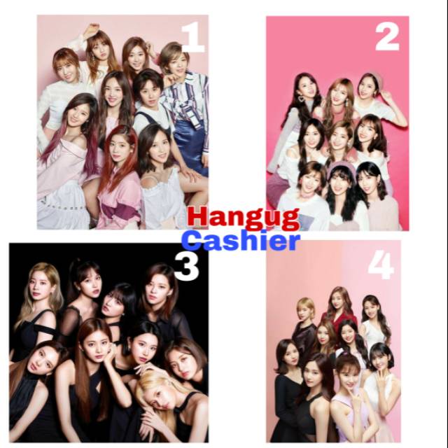

TWICE PHOTO GROUP poster ukuran A4/ A3+ bahan Art Karton (bisa custom)