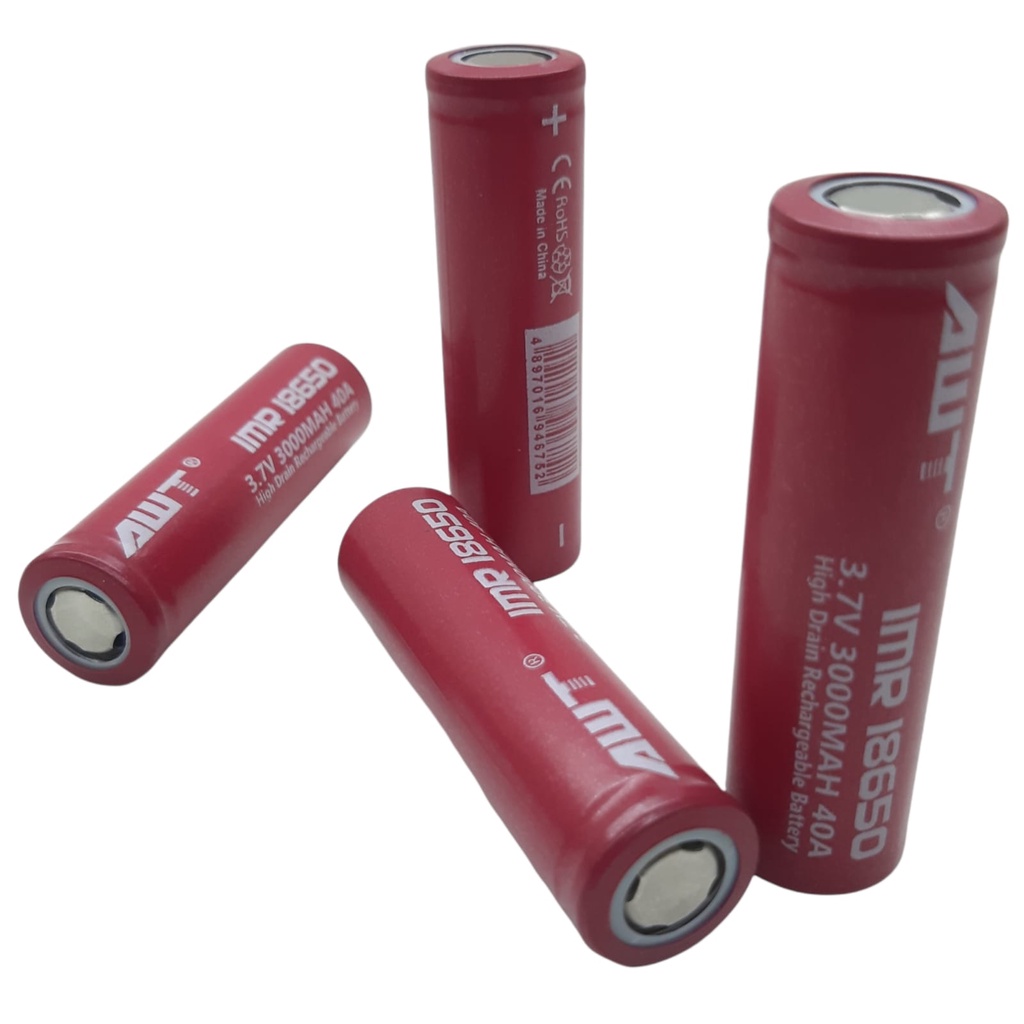 Baterai Charger/Isi Ulang Lithium 18650 Li-ion 3.7V - 3000mAh Flat Top Harga 4 Pcs