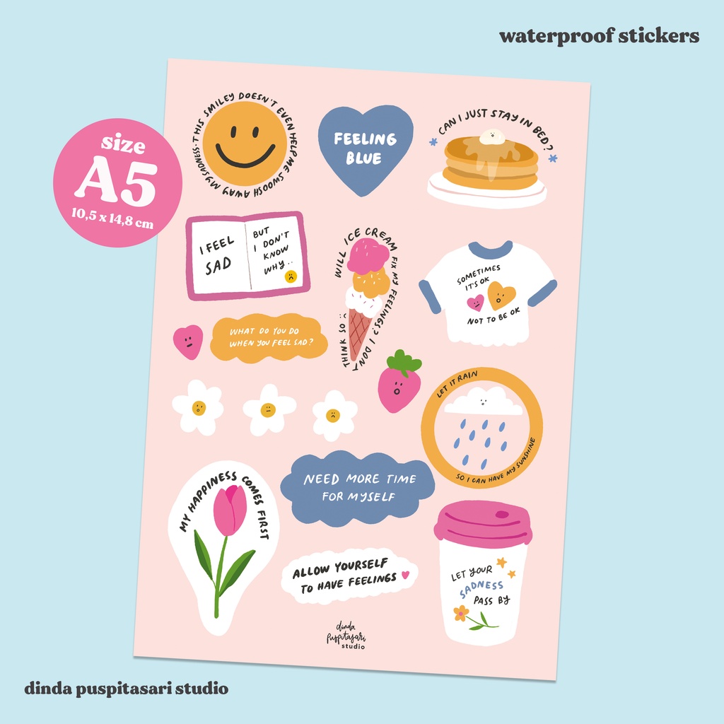 

It's OK Not To Be OK Sticker Sheet A5