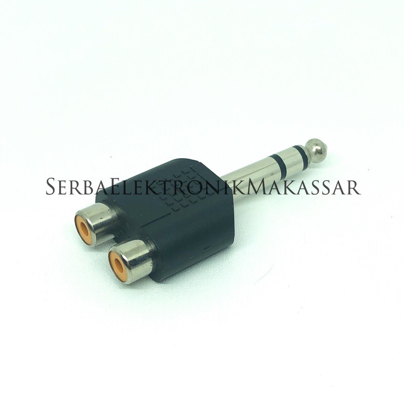 Connector Sambungan 2 Soket RCA to Plug Akai Stereo