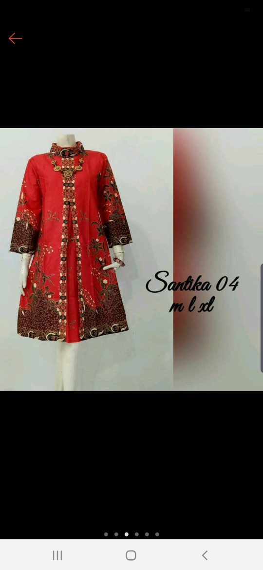 Grosir Terlaris Genes Jelita Tunic Navbor Yelbor Whitbor Creambor Tunik Batik Modern Hrb067