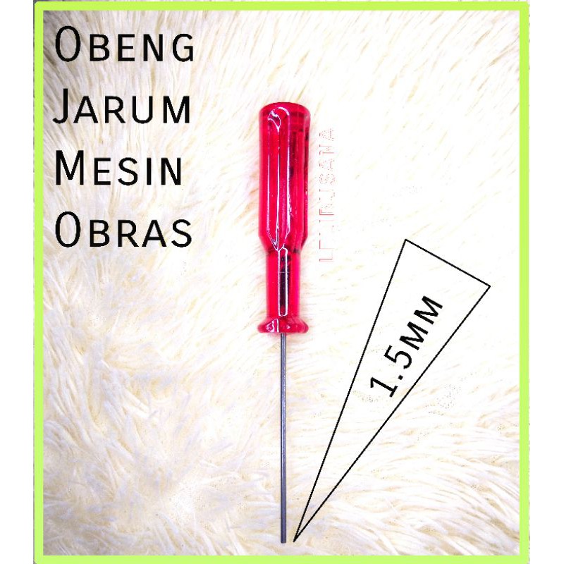 Obeng Jarum Mesin Obras Ukuran 1 5mm Shopee Indonesia