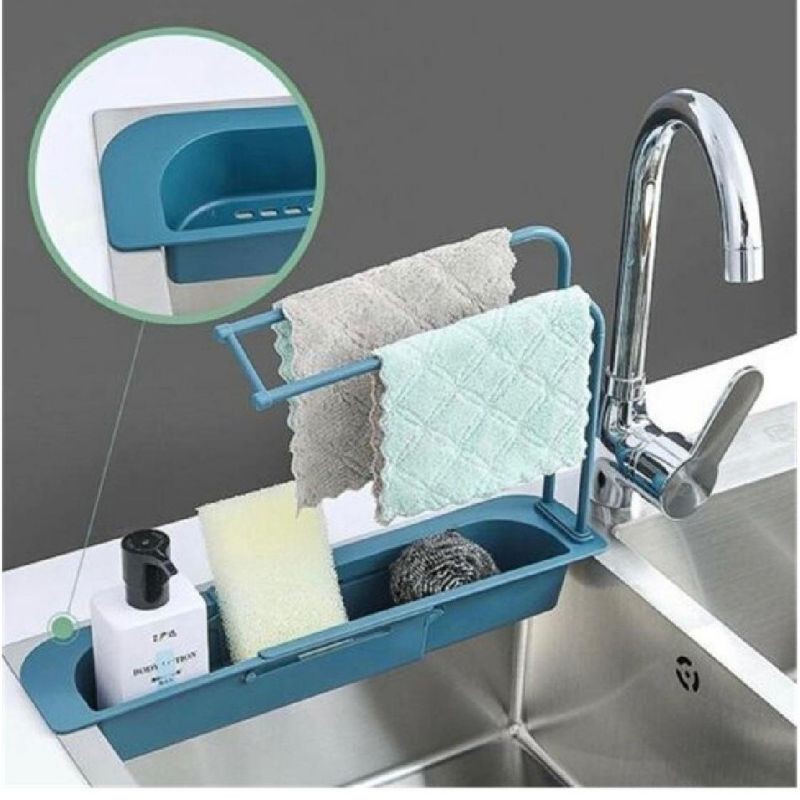 RAK GANTUNG WASTAFEL SERBA GUNA/RAK GANTUNG CUCI PIRING SABUN RAK WASTAFEL DAPUR SERBAGUNA WADAH SPONS GANTUNGAN KAIN LAP KITCHEN SINK STORAGE RACK FLEXIBLE