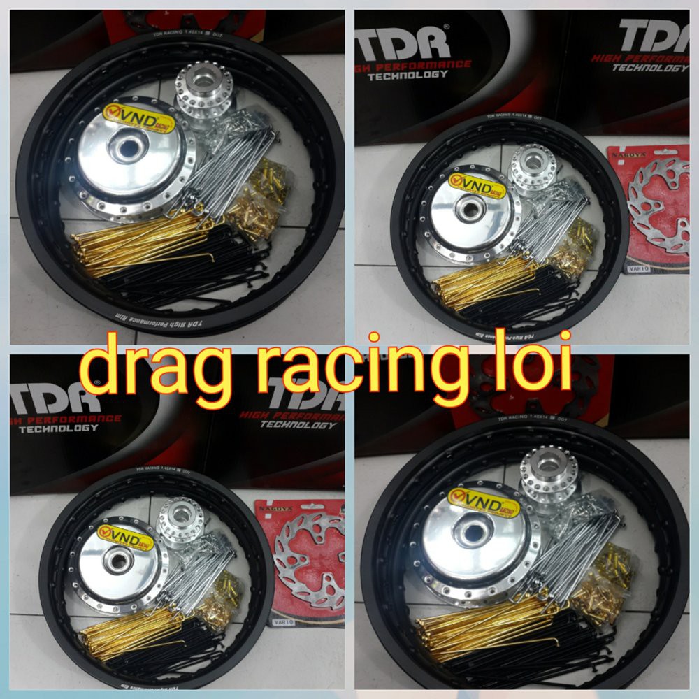 velg jari jari tromol cakram ring 14 paketan. motor. mio. mio j.