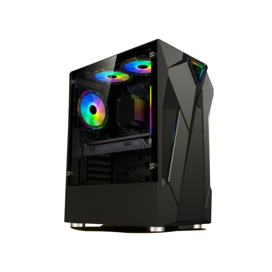 Casing Armaggeddon TRON HOLO 5 ATX RGB Holographic - Case TRON HOLO-5