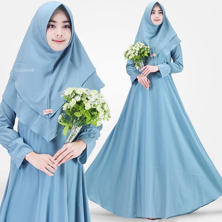 GAMIS SYARI ANNAJAH CAPUCCINO 900GR 110 140 ALLSIZE GAMIS SYARI BUSUI CADAR CREPE HQ POLOS MURAH I.