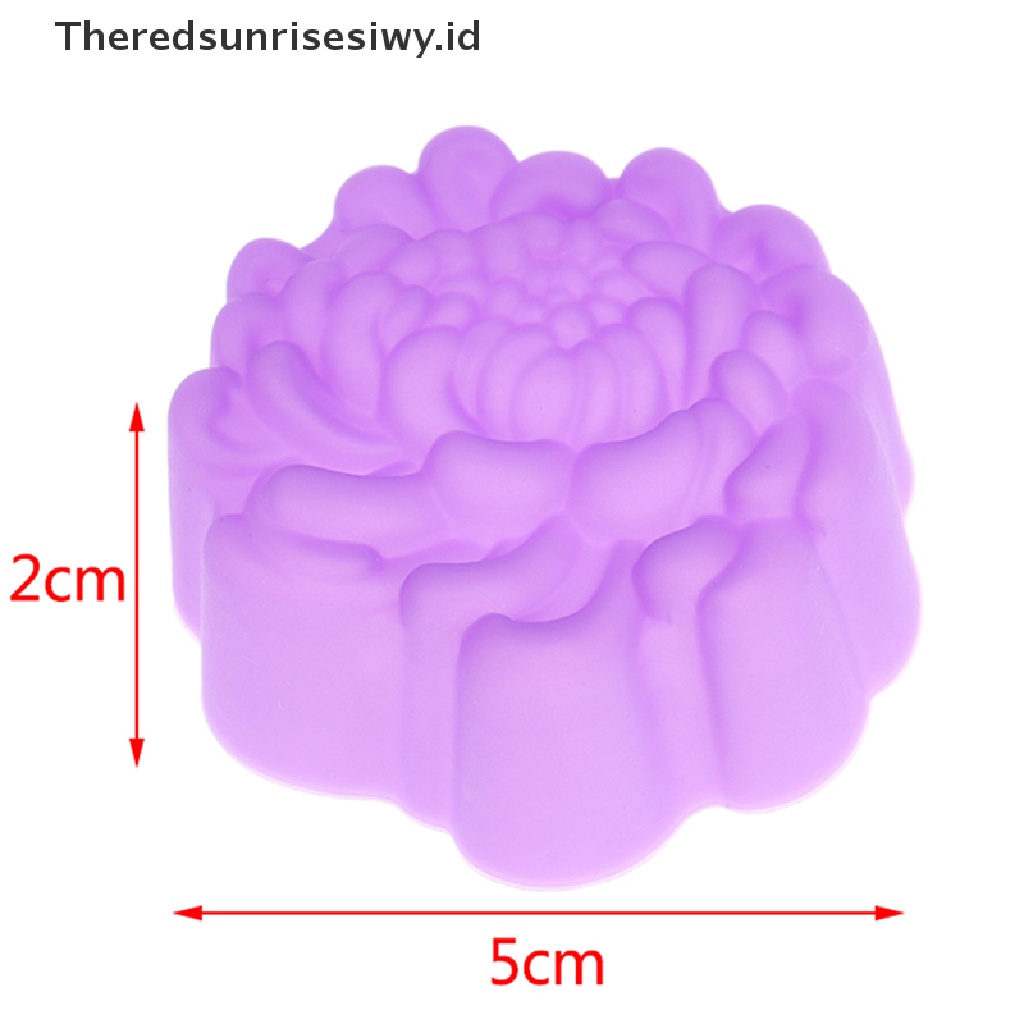 # Alat Rumah Tangga # 12pcs Cetakan Jelly Pudding Desain Daisy Chrysanthemum, Ukuran 5cm
