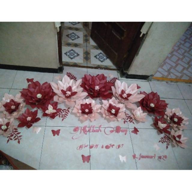 Paper flower engagement