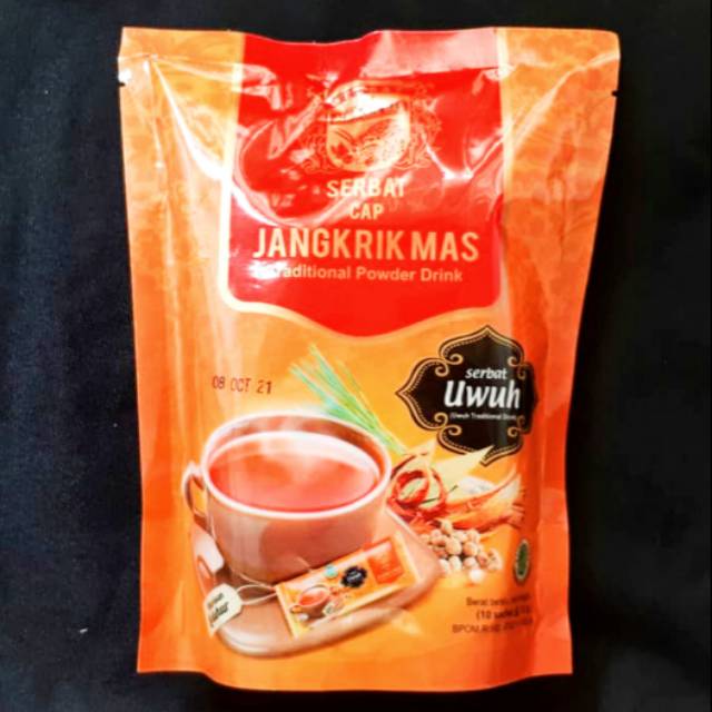 Serbat cap jangkrik mas serbat UWUH isi 10 sachet @ 12 gram