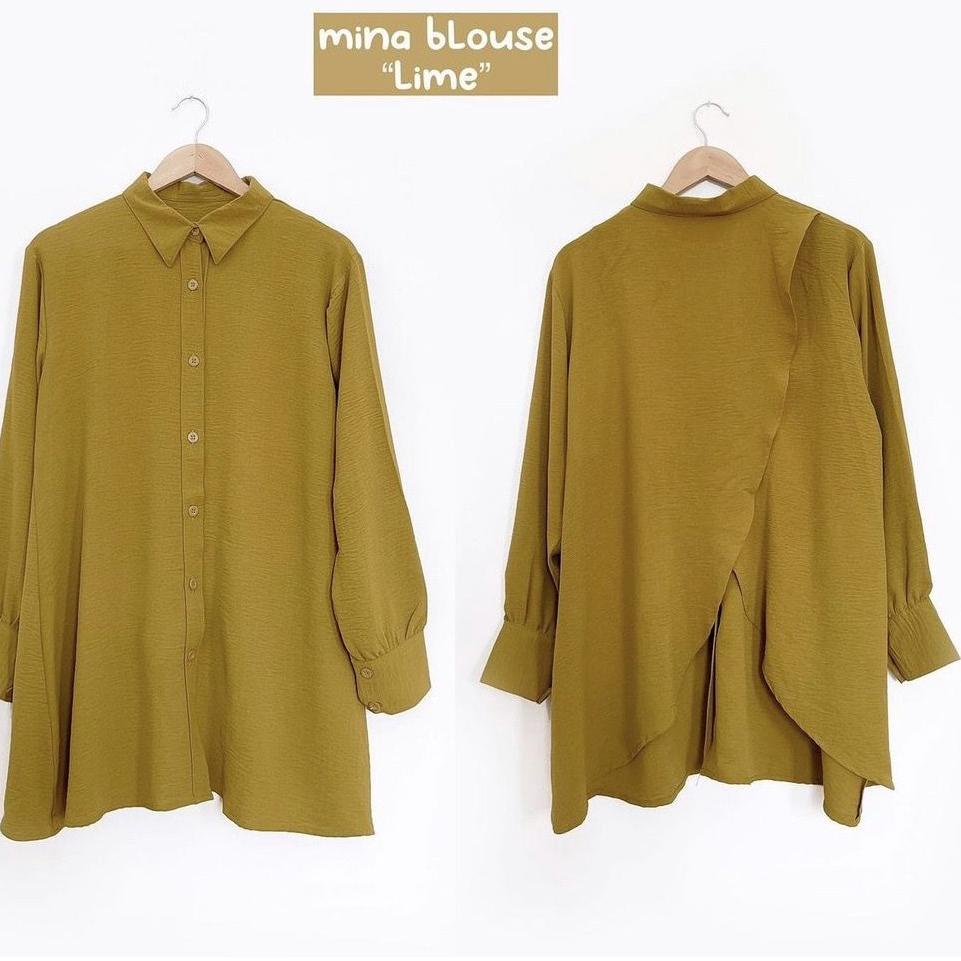 Y80U AFI - EC - ⭐️ PUM AIRFLOW CRINCLE ⭐️ Mina CRINCLE Tunik Terkini