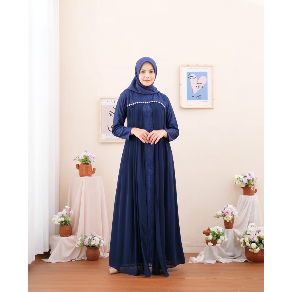 Gamis Sabyan NK / Kebaya Gamis Pesta / Dress Brukat / Kebaya Kondangan