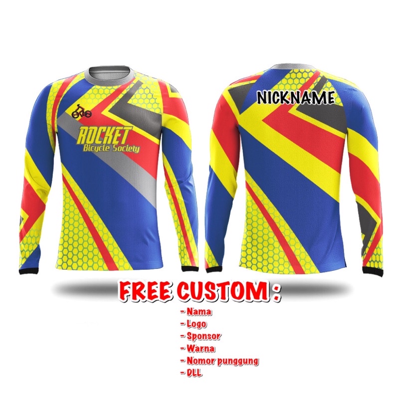 jersey sepeda | jersey sepeda custom | seragam sepeda | FULL PRINTING CUSTOM NAMA DAN LOGO | RIDE