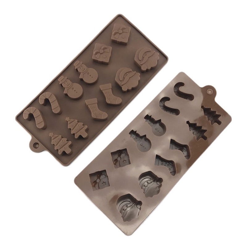Cetakan Jelly / Permen / Cokelat / Kue / Es Batu Bahan Silikon Tema Natal
