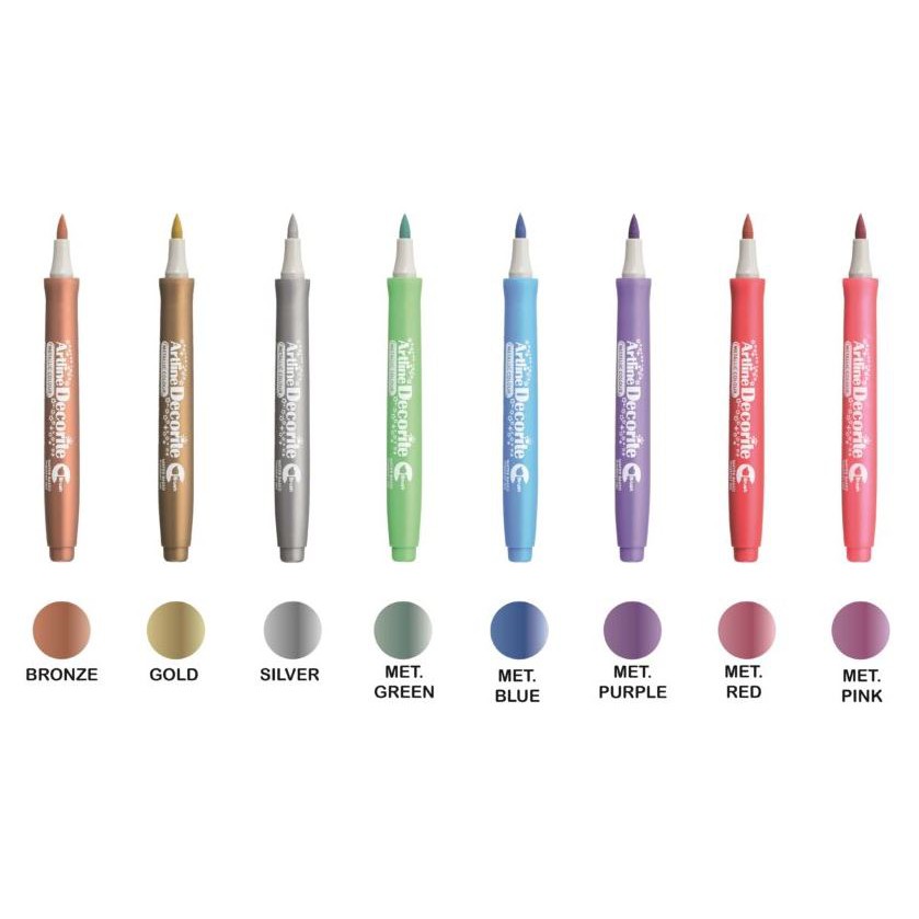 

ARTLINE DECORITE METALLIC MARKER EDFM-F (METALLIC COLOR)