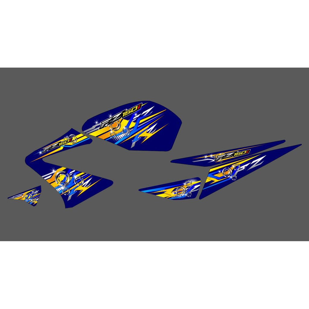 STRIPINGSTICKER TRANSPARAN VIXION OLD FZ 150