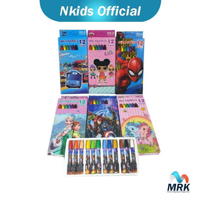 

Krayon Karakter Murah Set / Crayon Oil Set Box Kertas Motif Karakter