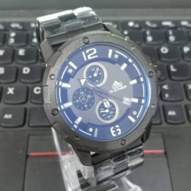 Jam Tangan Rantai Pria D - ziner 9038