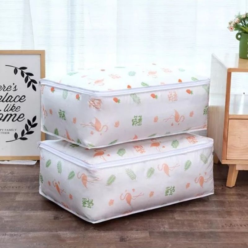 Tas bedcover selimut cover dust tempat penyimpanan handuk seprei