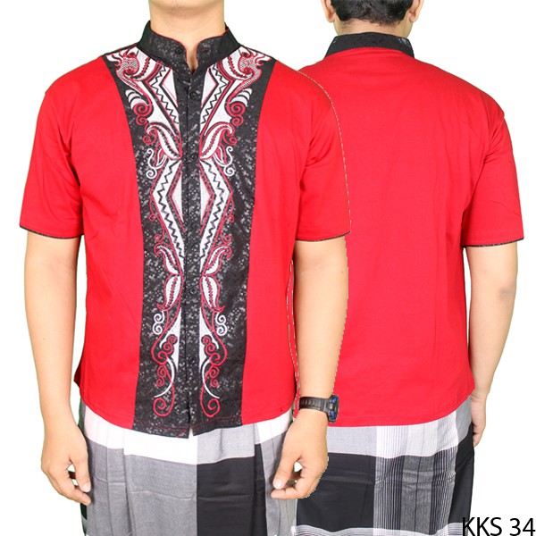 Baju Lebaran Pria Bordir Pendek - KKS 34