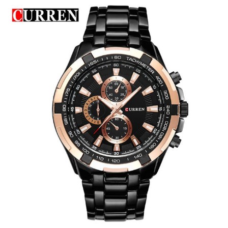 COD am Tangan Pria / Curren 8023 Chronograph tidak aktif Jam Tangan Stainless Steel Curren Original