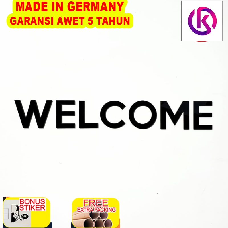 

Promo Sign Huruf Timbul AKRILIK - WELCOME - Signage Cafe/Resto/Kantor