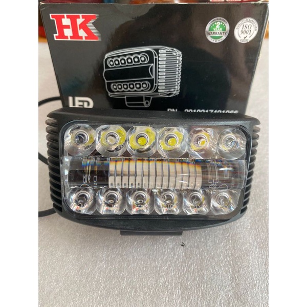 lampu tembak lampu sorot mobil motor 24 led merk hk