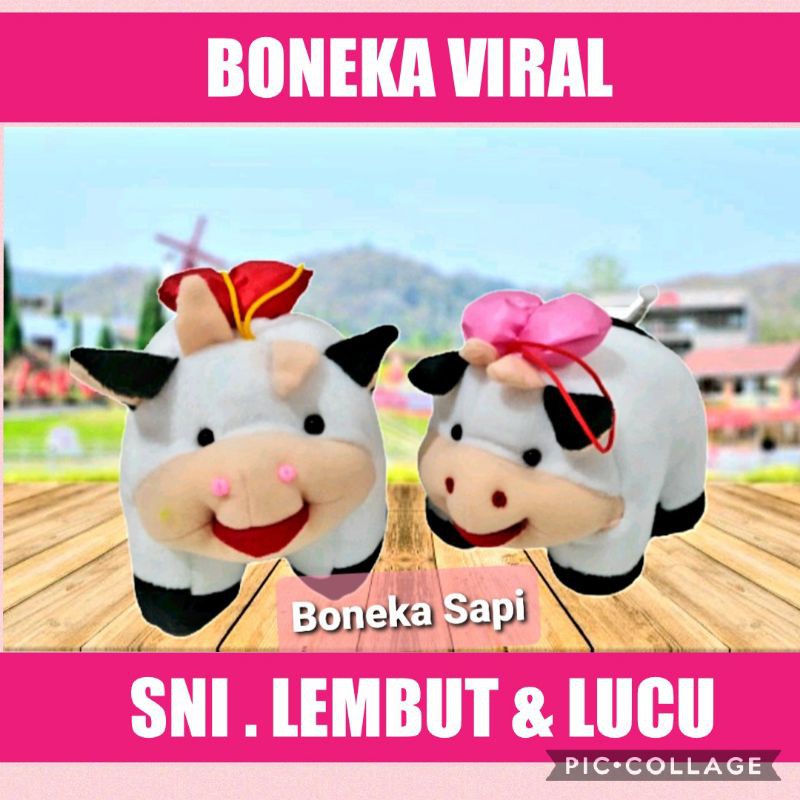 Mainan Anak Boneka Viral Sapi Mini Kado ultah ulang tahun Anak perempuan Bayi Balita laki laki 2 3 T