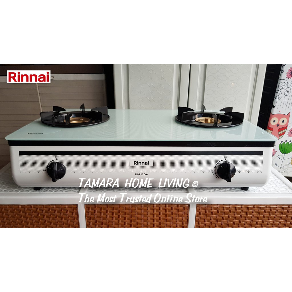 Jual Rinnai Ri 712 Gaw White Kompor Gas 2 Tungku Kaca Mewah Berkualitas Garansi Resmi Shopee Indonesia