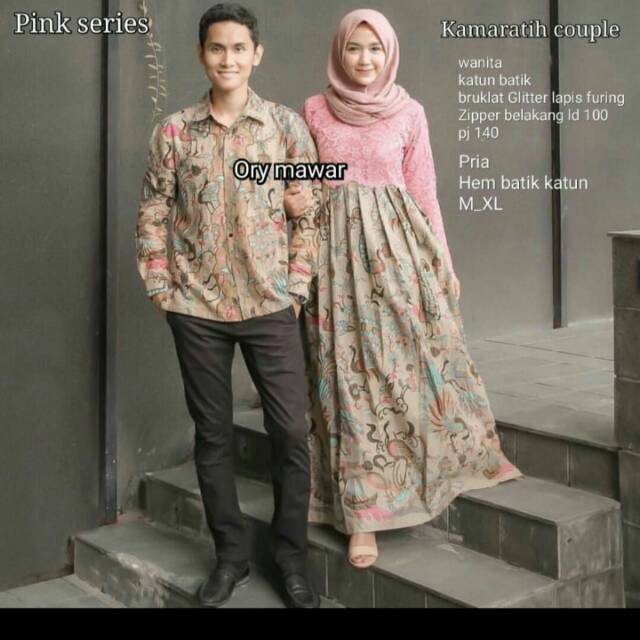 Couple Batik , sarimbit mawar || Batik Asli Pekalongan