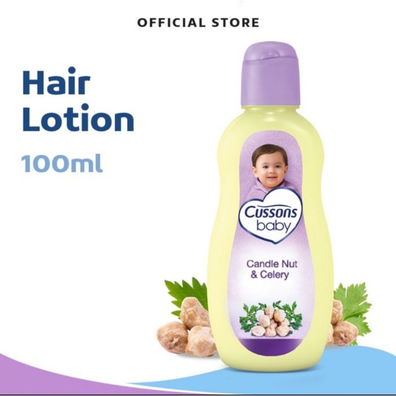 Cussons Baby Hair Lotion 50+50 ml (100ml)/Lotion Rambut Bayi Cussons