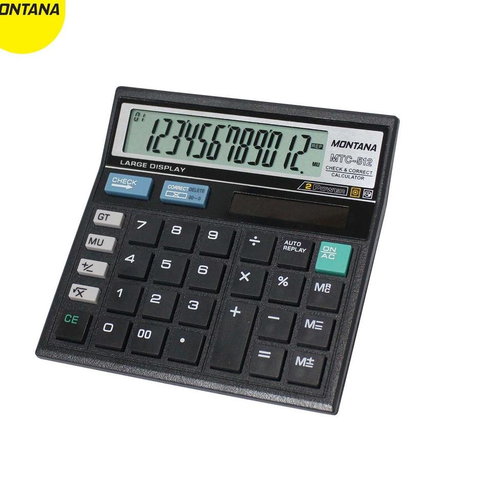 

Terbaru! MONTANA Calculator / Kalkulator Montana MTC 512/ 12 Digits