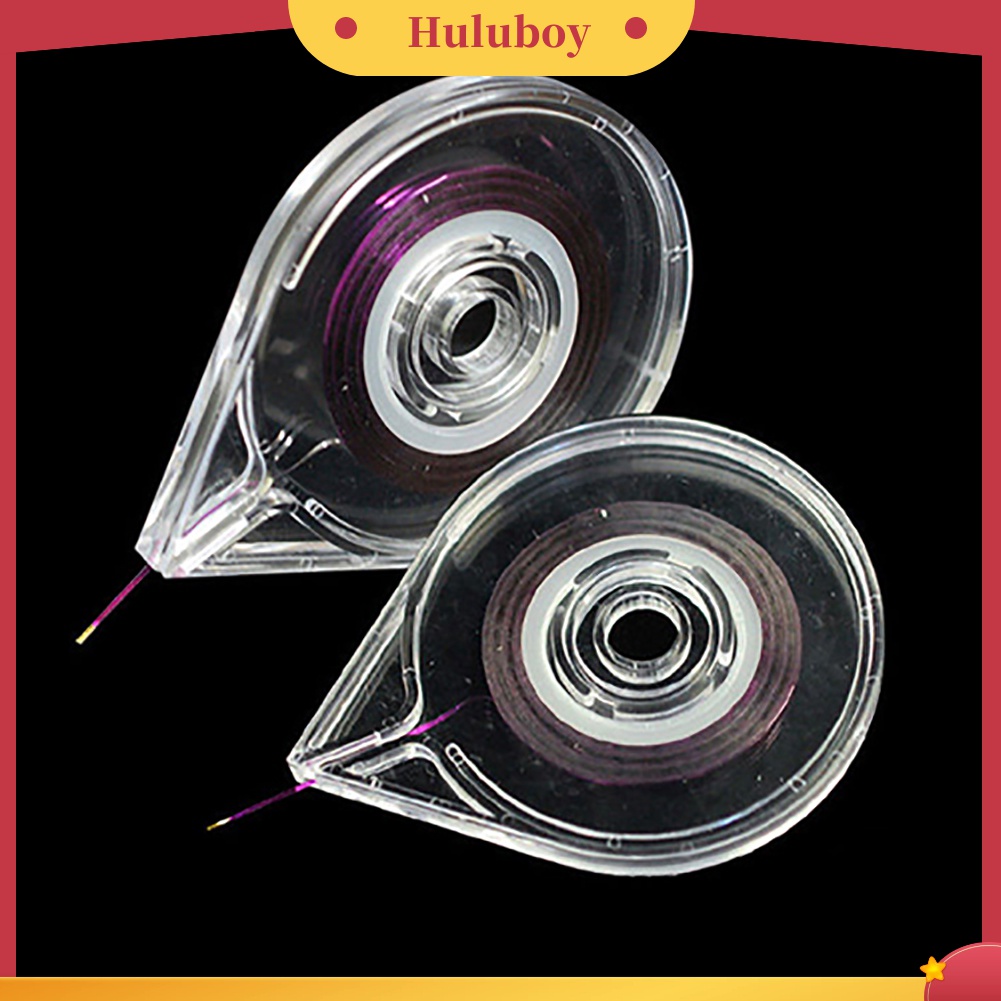 Huluboy Huluboy♡ 1pc Case Holder Stiker Tape Garis Untuk Manicure DIY