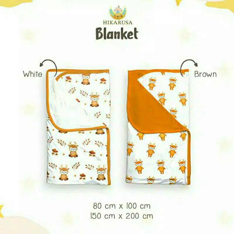 Hikarusa Baby Shark Blanket Selimut Bayi Hikaru Baby And Anak 80 x 100 cm