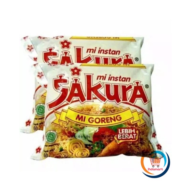 Mie Instan Sakura Goreng 60 gr (Isi 10 pcs)