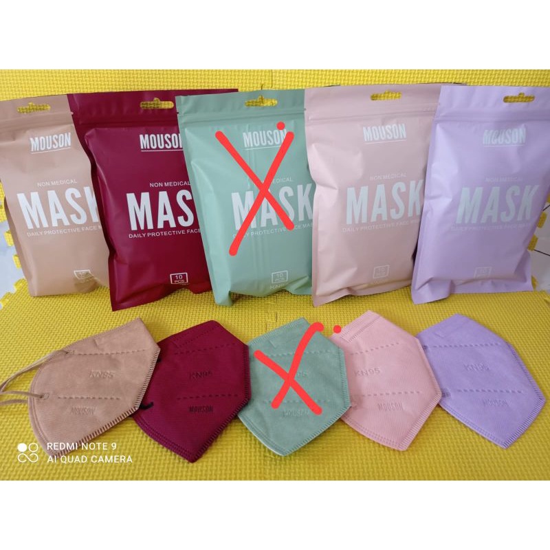Masker KN 95 3D Masker N95 warna-warni 1pak isi 10pcs