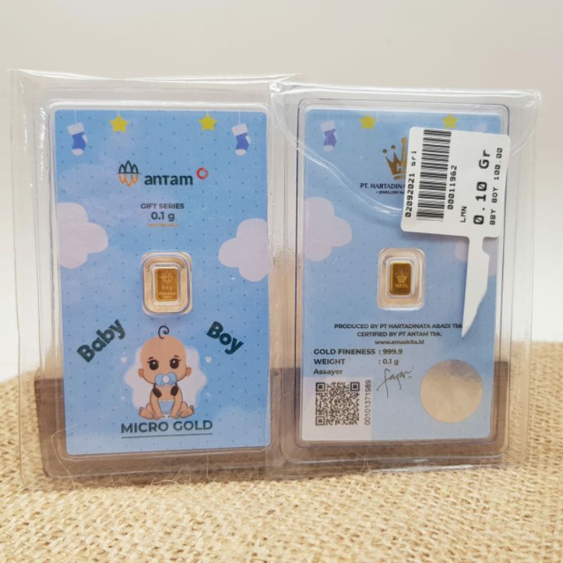 BabyBoy Newborn (Dot) & Kids Gift | Kado | Hampers | Antam Micro Gold