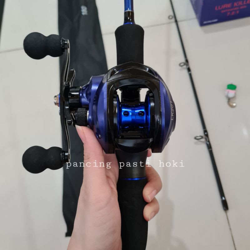 joran set panjang 180 + reel bc lizard FREE soft frog