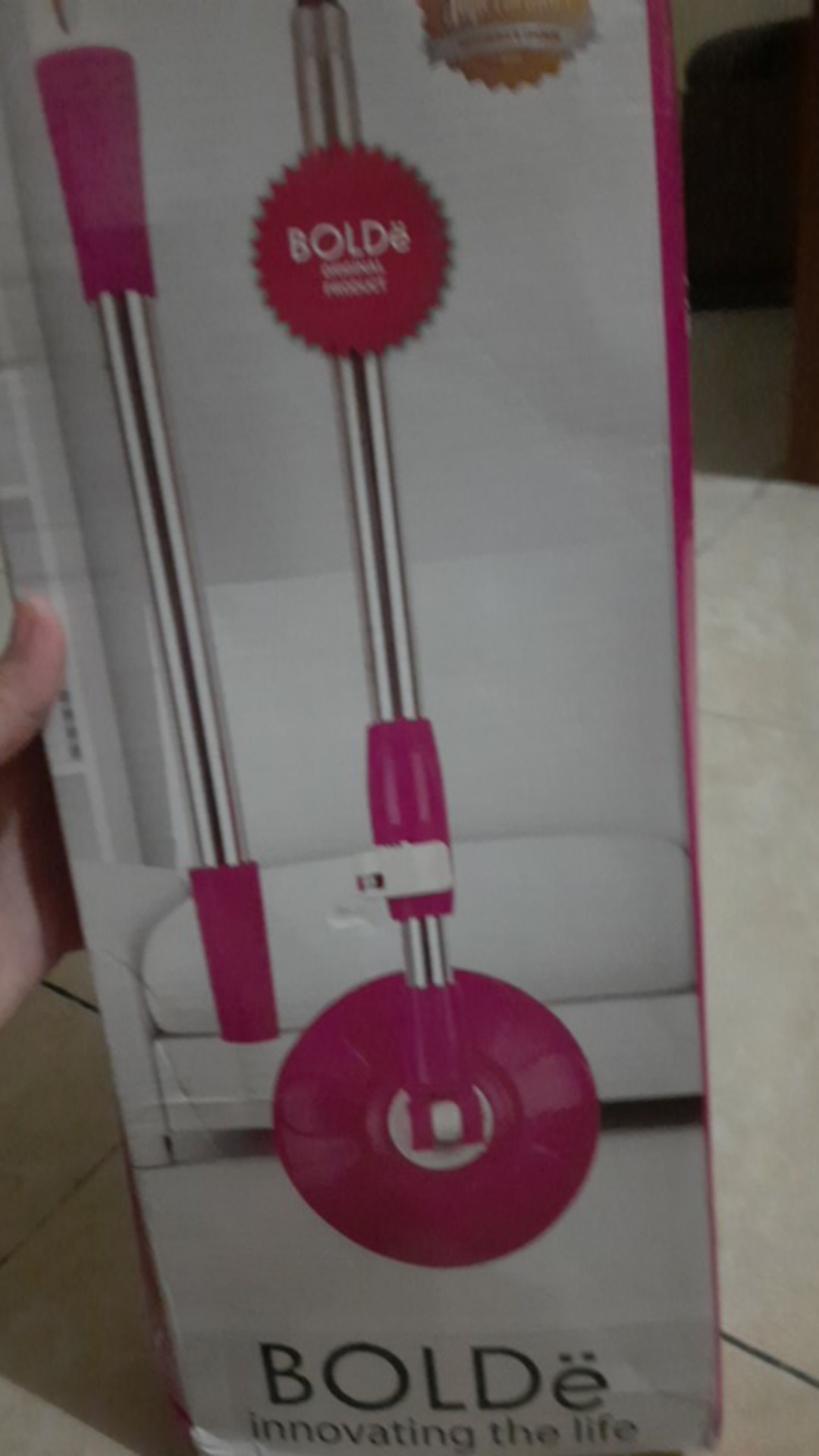 Bolde Handle Set Tongkat Kepala Kain Pel Super Mop Asli Gagang Komplit 1 Set Magic Mop Wonder Mop